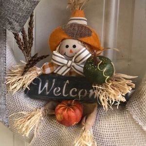 Fall “Welcome”Wreath 17”x17”